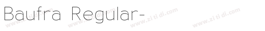 Baufra Regular字体转换
